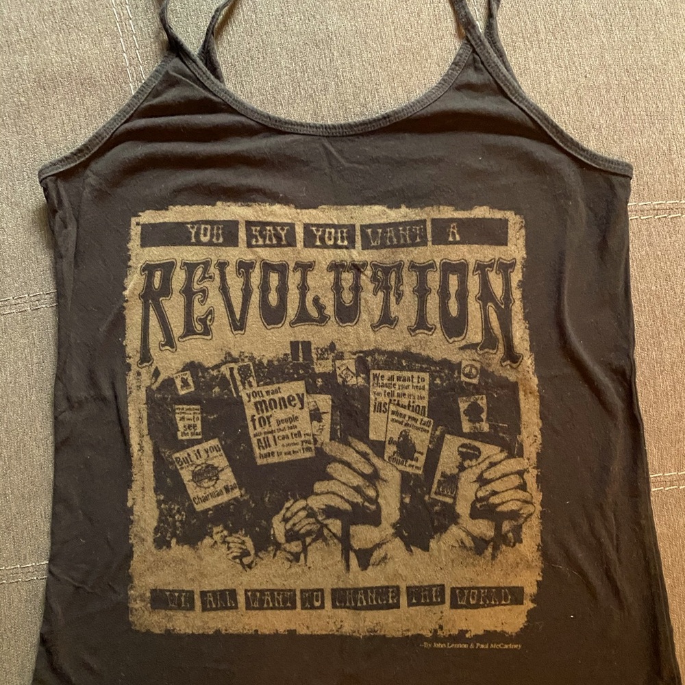 Black band tank top!